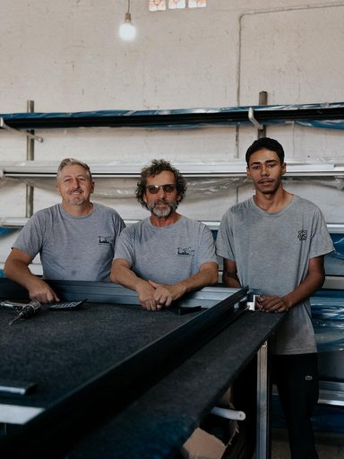 Equipe da LRS Esquadrias de Alumínio em Florianópolis